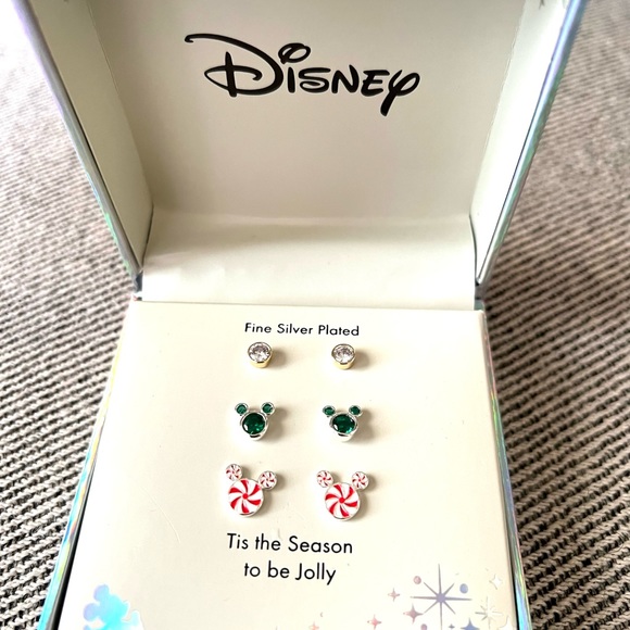 Disney °O° Mickey Mouse LA rocks ‘tis the season to be jolly earrings t… - Picture 1 of 3
